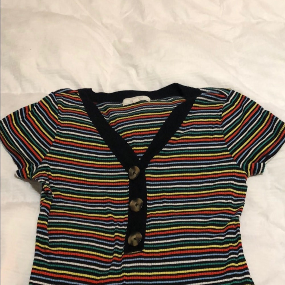 Rainbow Striped No Comment LA Midi Dress 🌈